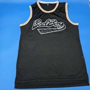 Bad Boy Smalls 72 XL Black Basketball Jersey Streetwear Hip Hop Vtg Look